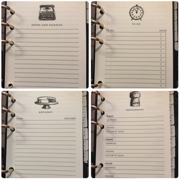 KATE SPADE Leather PLANNER 2019 W/ INSERTS - Picture 5 of 8